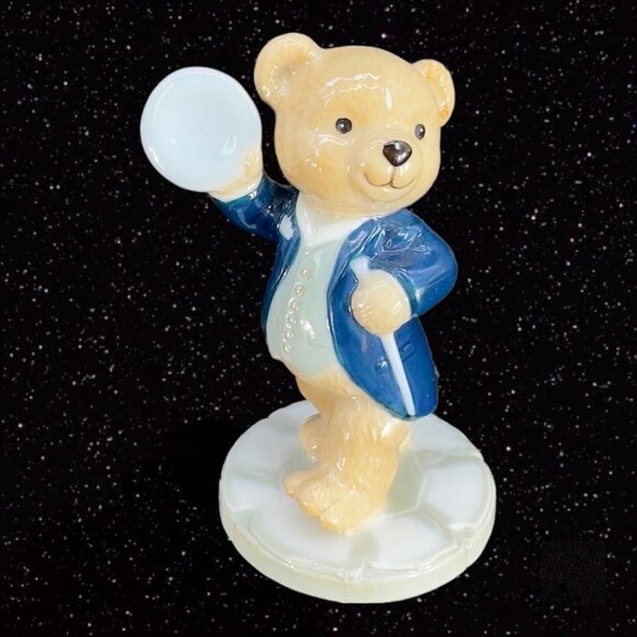 Bing and Grondahl B&G 1998 Porcelain Ceramic Figurine Teddy Victor Denmark VTG - Picture 1 of 6